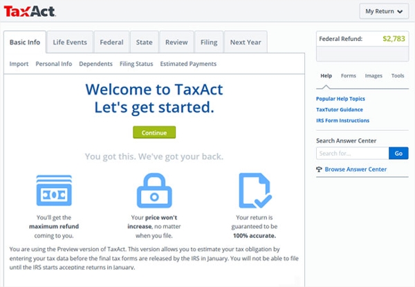 tax act download for mac